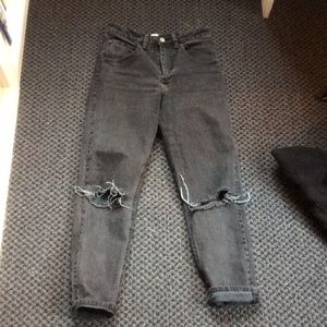 ASOS mom jeans ripped